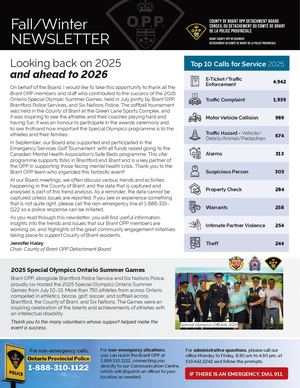 OPP Fall/Winter Newsletter 2025