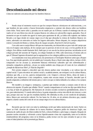 Jeremy O Harris Decolonizando Mi Deseo (Revista Vice)