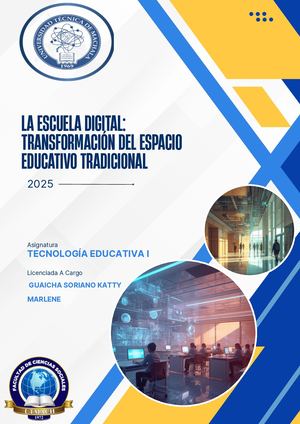 LA ESCUELA DIGITAL: TRANSFORMACIÓN DEL ESPACIO EDUCATIVO TRADICIONAL