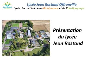 Présentation Lycée Jean Rostand2025 2026