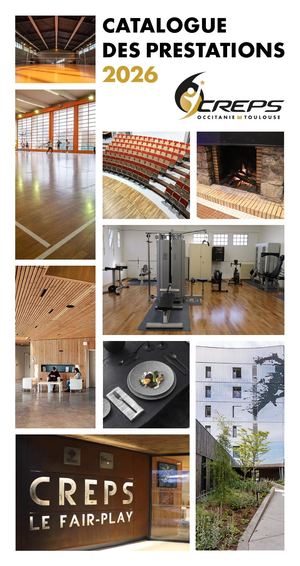 CREPS DE TOULOUSE : Catalogue des Prestations 2026