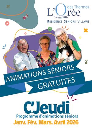 Programme Animations 2026 L'Orée des Thermes Vichy