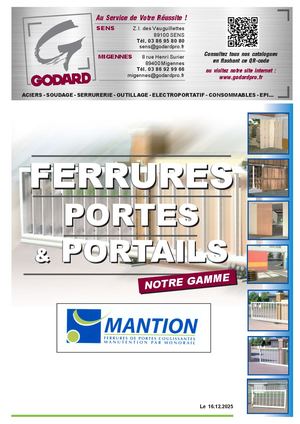 GODARD catalogue Mantion "Ferrures portes et portails"