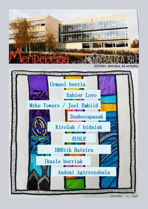 Mendeberri Abendua 25