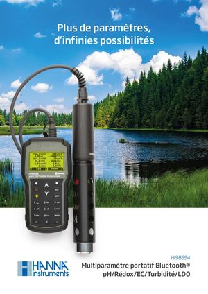 Multiparamètre portatif Bluetooth pH/Rédox/EC/Turbidité/LDO HI98594