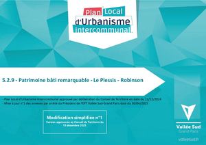 5 2 9 Patrimoine Bâti - Le Plessis Robinson