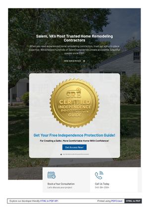 Home Remodeling in Salem VA | Senior Remodeling Experts