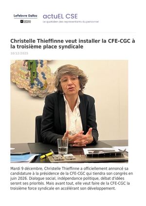 Christelle Thieffinne - Actuel CSE