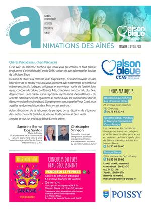 Animations des aînés - Maison Bleue