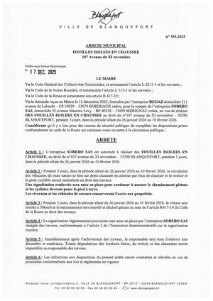 Arrêté n°355-2025