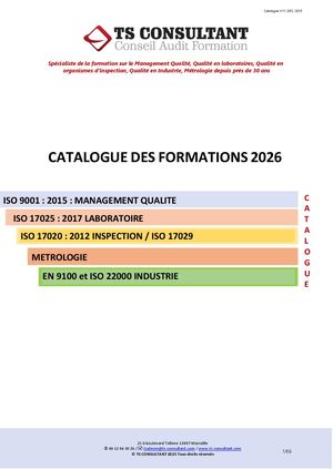 Catalogue Tsconsultant 2026