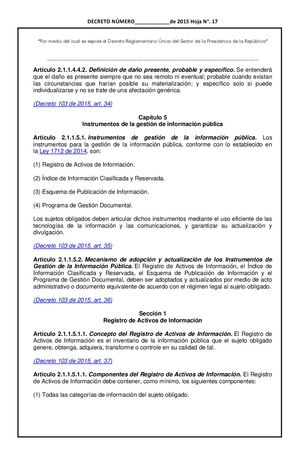 Decreto 1081 De 2015 Sobre Instrumentos De Gestión Pública