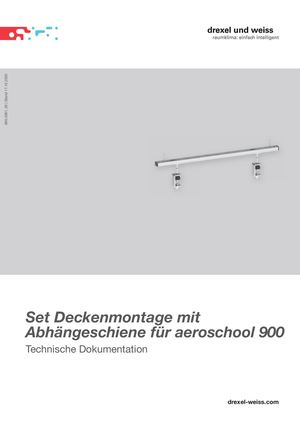 Set Deckenmontage - Abhängeschiene aeroschool 900