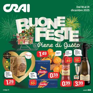 Volantino Crai Sardegna dal 18 al 31 dicembre