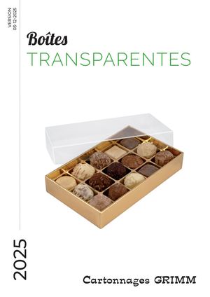 2025 Boîtes transparentes