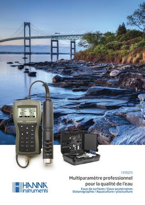HI9829 Multiparamètre professionnel pour la qualité de l'eau