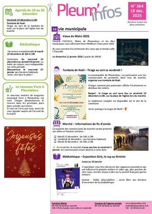 Pleum'infos du 19 décembre