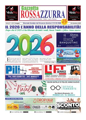 Gazzetta Rossazzurra 20 12 2025 Anno X N 25