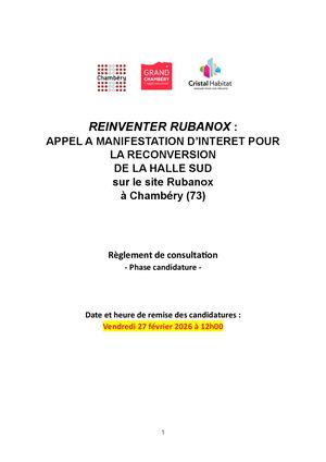 Ami Rubanox 2025 Réglement De Consultation Vf