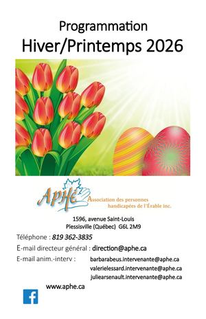 Programmation Hiver Printemps 2026 Aphé