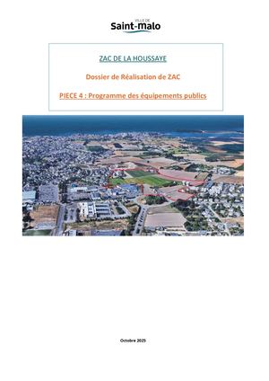 PIECE 4 - HOUSSAYE Programme Des Equipements Publics