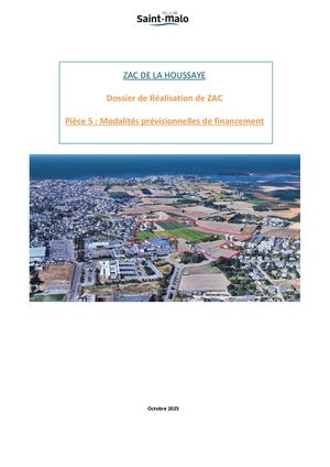 PIECE 5 - HOUSSAYE Modalites Prévisionnelles De Financement