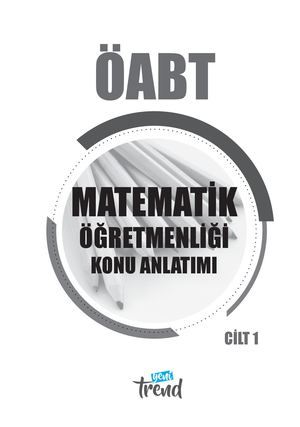 Matemati̇k ÖAbt Konu Anatimi Ci̇lt 1