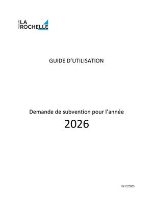 Guide d'utilisation