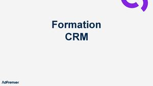 Support De Formation Crm Pptx