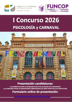 Bases I Concurso 2026 Psicología Y Carnaval