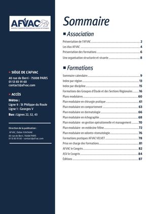 Catalogue des formations AFVAC 2026