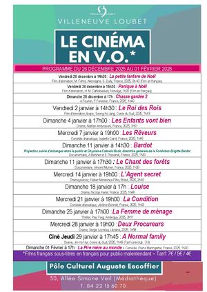 Programme Cinéma 2025-26