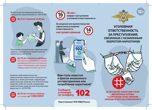 Лифлет ГУНК МВД России Ответственность за НОН