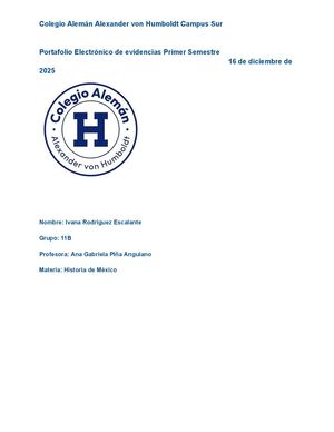 Portafolio de evidencias Ivana Rodríguez Escalante