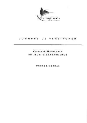 Procès-Verbal Conseil Municipal 02/10/2025