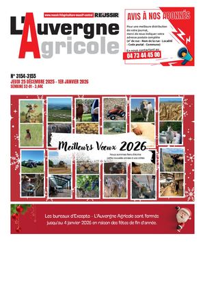 Auvergne Agricole N°3154 3155