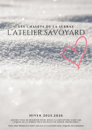 Carte L'atelier Savoyard Hiver 2025-2026 / LA SERRAZ