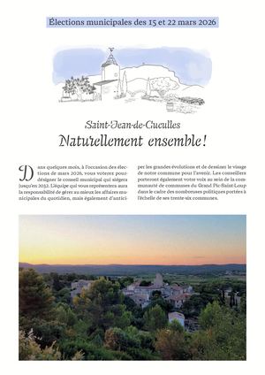 Profession de foi - Liste Saint-Jean-de-Cuculles, naturellement ensemble