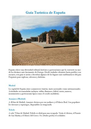 Guía Turística De España