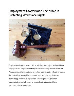 Calaméo - Employment Lawyers And Their Role In Protecting Workplace Rights
