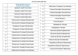 Итоги публикаций (2024)