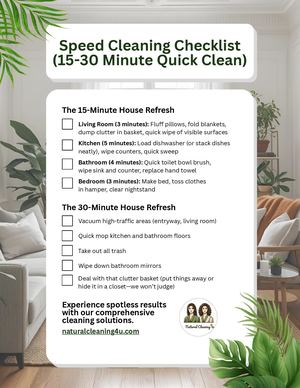 Calaméo - Speed Cleaning Checklist (15 30 Minute Quick Clean)
