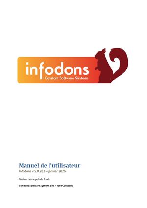 Manuel utilisateur d'Infodons 5.0.281 [janvier-2026]