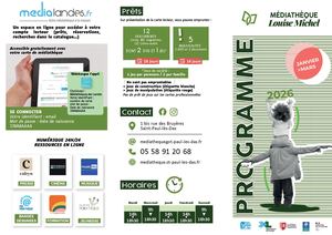 Programme d'animations Médiatheque Louise Michel