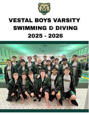 Vestal Boys Varsity Swimming and Diving 2025 - 2026
