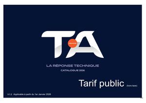 Tarif Public 2026