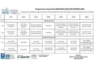 Programme Mercredi 20252026
