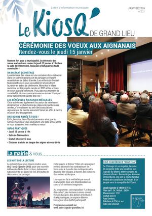 Kiosque Janvier 2026