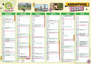 Calendrier des animations 2026