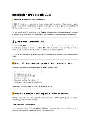 La mejor suscripción IPTV en España 2026